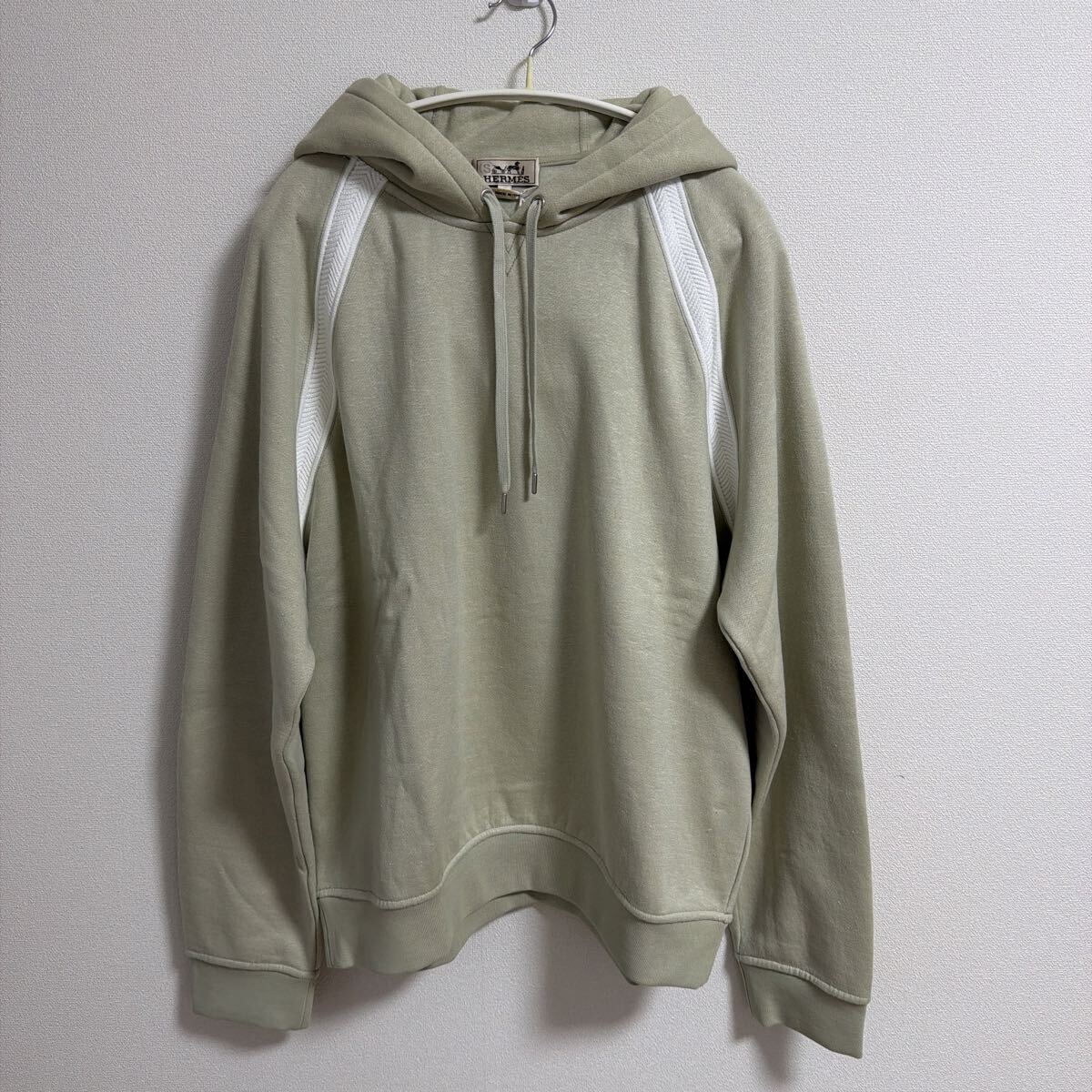 【未使用品】HERMES エルメス フーディー パーカー size L ライトグリーン系 メンズ拍卖