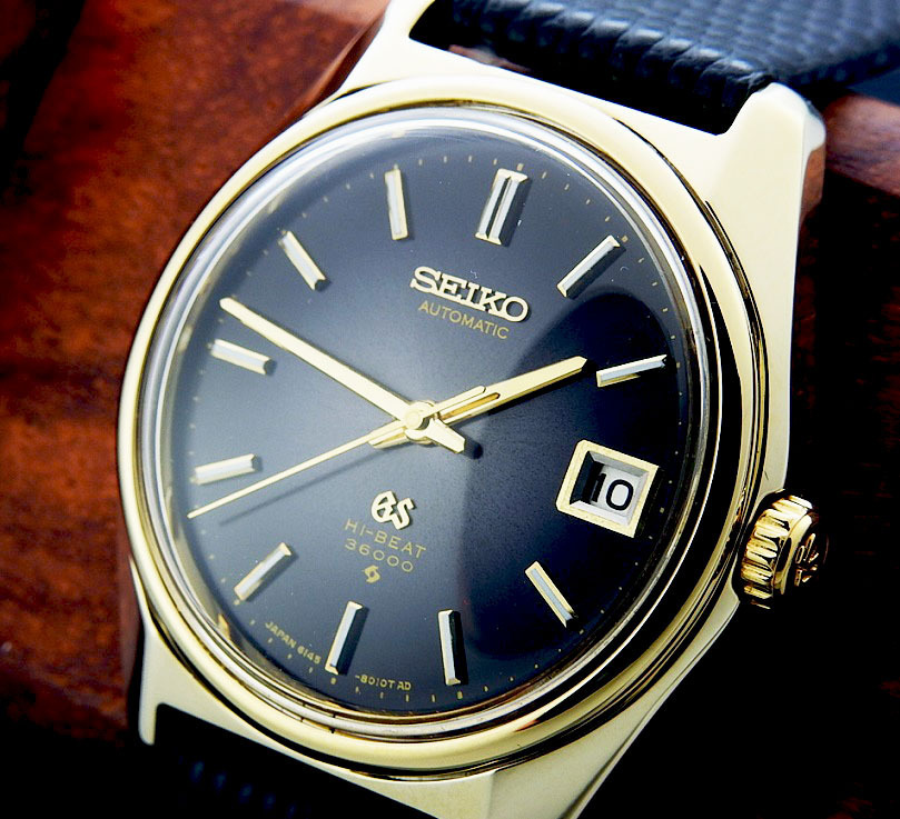 GRAND SEIKO グランド セイコー 6145-8000 Cap Gold/Steel 2 Tone Dial メンズ 自動巻き(美品、OH済み )36mm拍卖