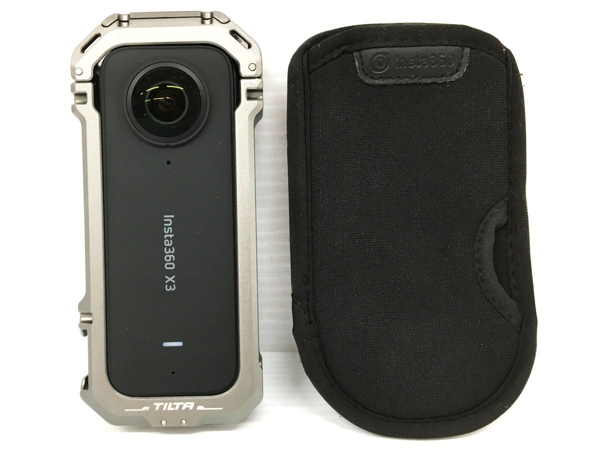 K21-665-099【中古美品/送料無料】Insta360 X3 with TILTA Full Camera Cafe アクションカメラ スリーブケース付き ※動作確認済拍卖
