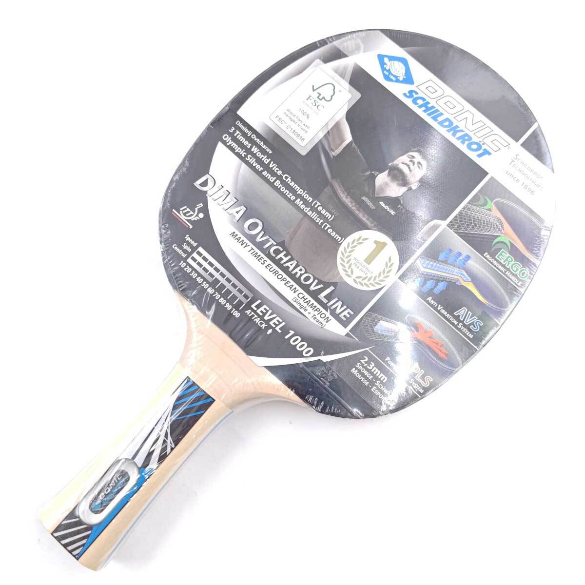 【中古・未使用品】ドニック Ovtcharov 1000 ドミトリ・オフチャロフ 卓球ラケット 754412 DONIC拍卖