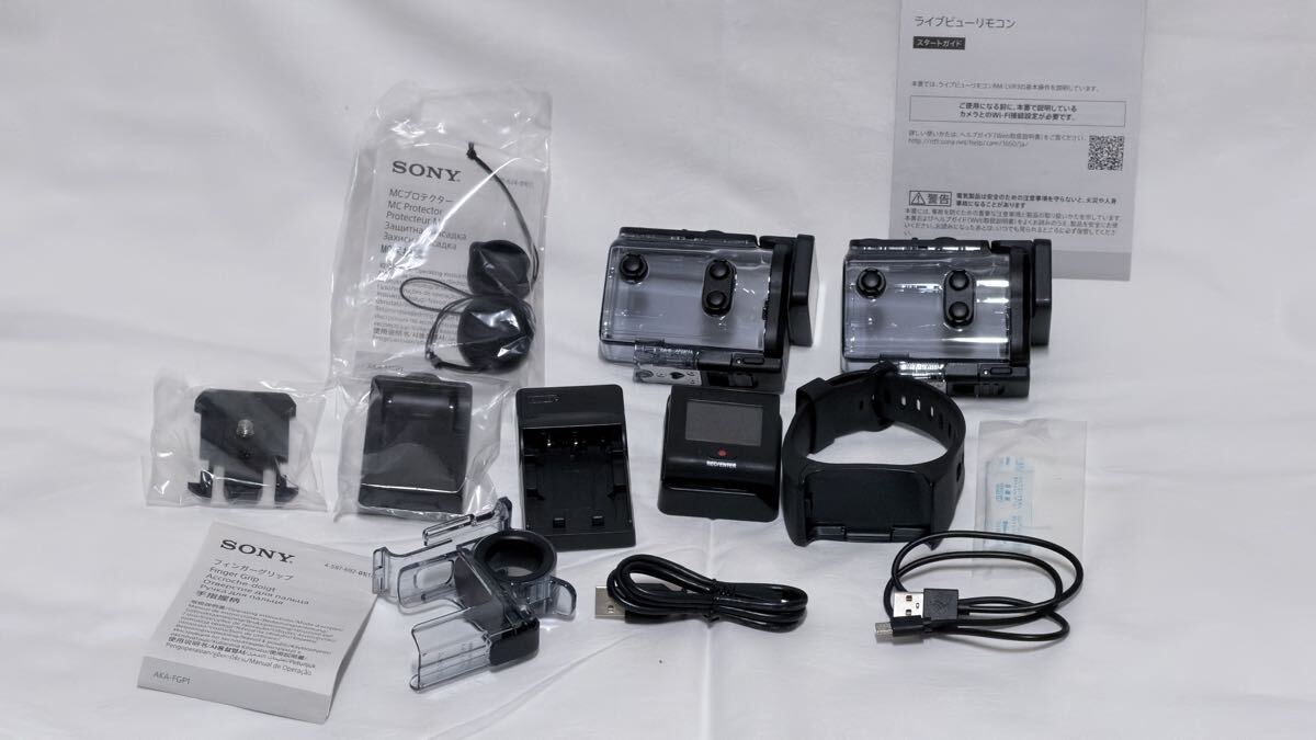 SONY HDR-AS300 防水ハウジング ライブビューリモコン フィンガーマウント MCプロテクター アクションカム拍卖