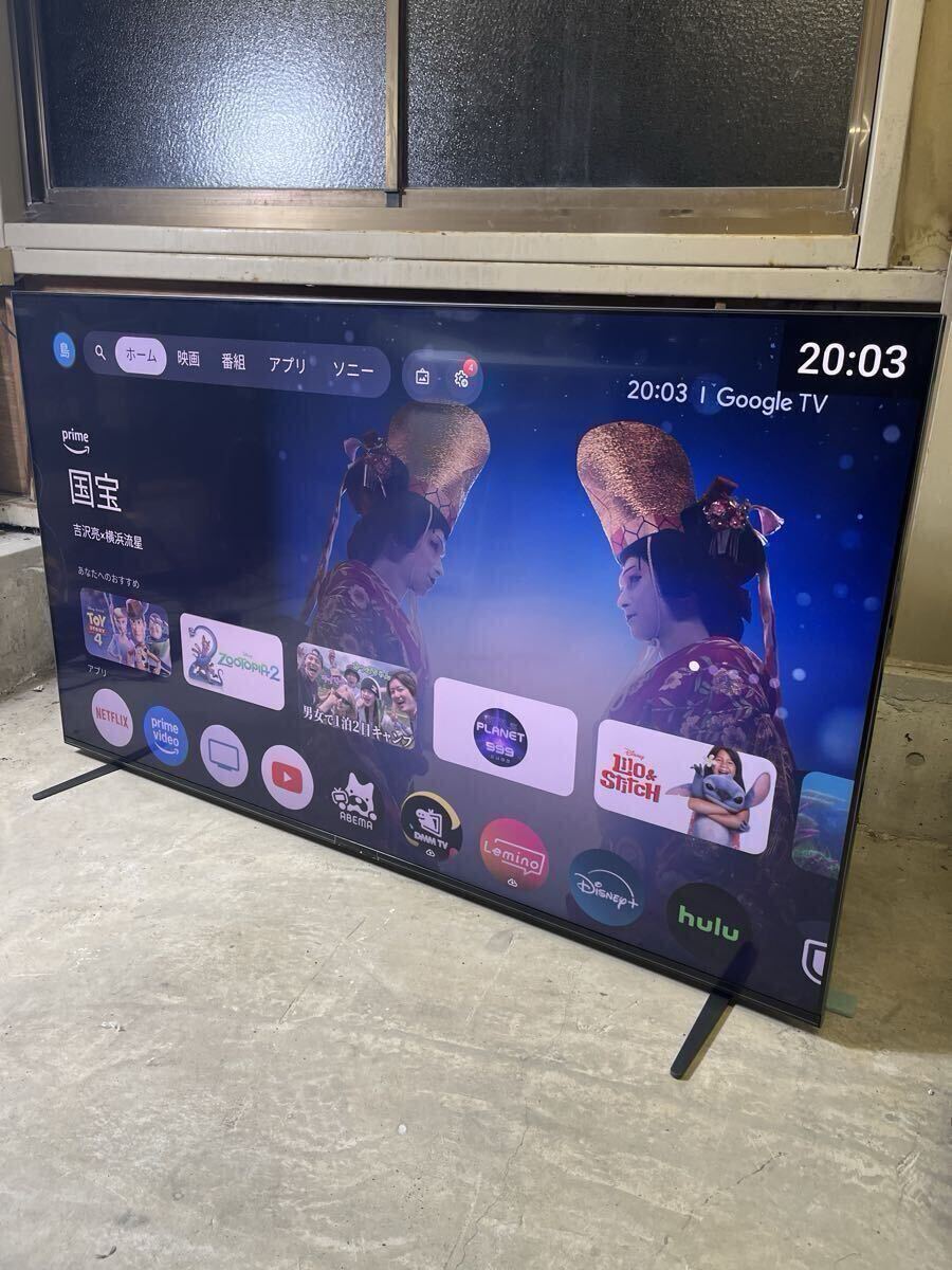 上位機種 SONY ソニー BRAVIA ブラビア 4K 4K液晶テレビ スマートテレビ 2025年式 K-65XR70 65型 美品拍卖