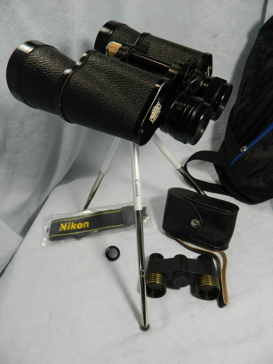 美品!監視業務用NIKON7x50CFzeiss型+オマケLZOS2.5x25CFガリレオ型/ユーパック60サイズ拍卖