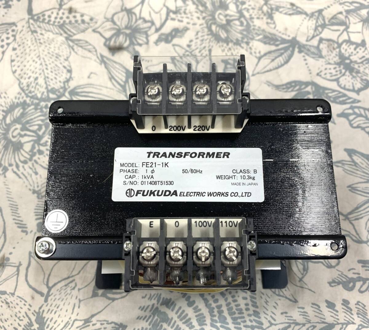 ※1円スタート【開封済・未使用品】FYKUDA トランスフォーマー 変圧器 FE21-1K拍卖