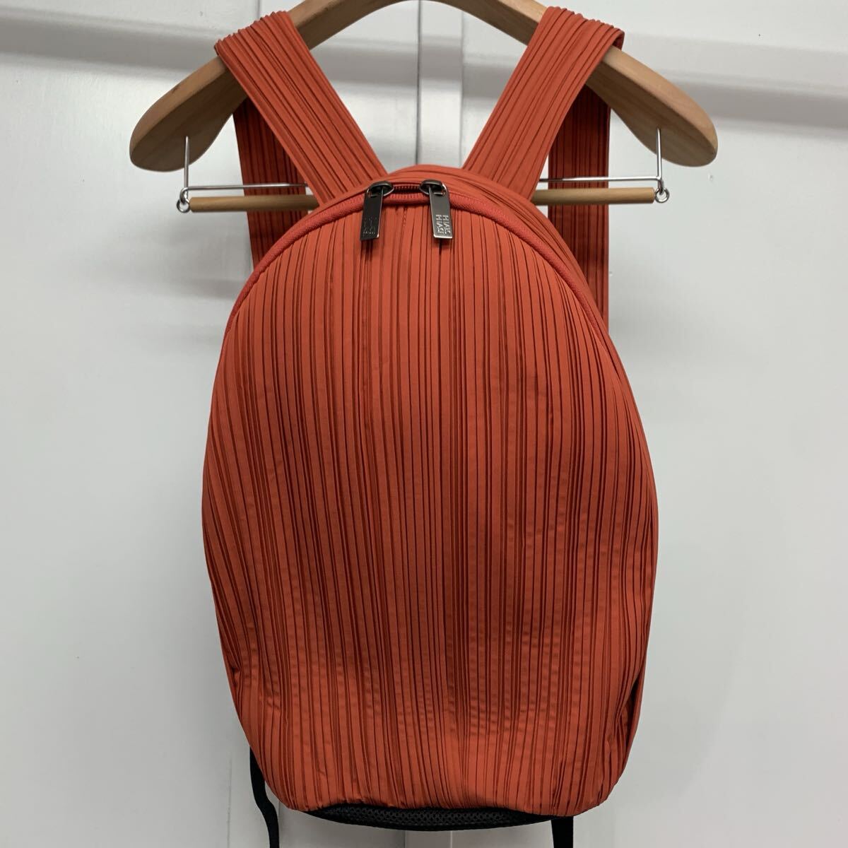 プリーツプリーズ イッセイミヤケ リュックサック バックパック オレンジ PP04-AG601 PLEATS PLEASE ISSEY MIYAKE 日本製拍卖
