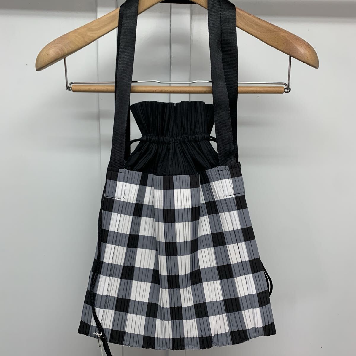 未使用 PLEATS PLEASE ISSEY MIYAKEプリーツプリーズ イッセイミヤケ チェック リュックサック ナップサック バックパック PP02-AG593 拍卖