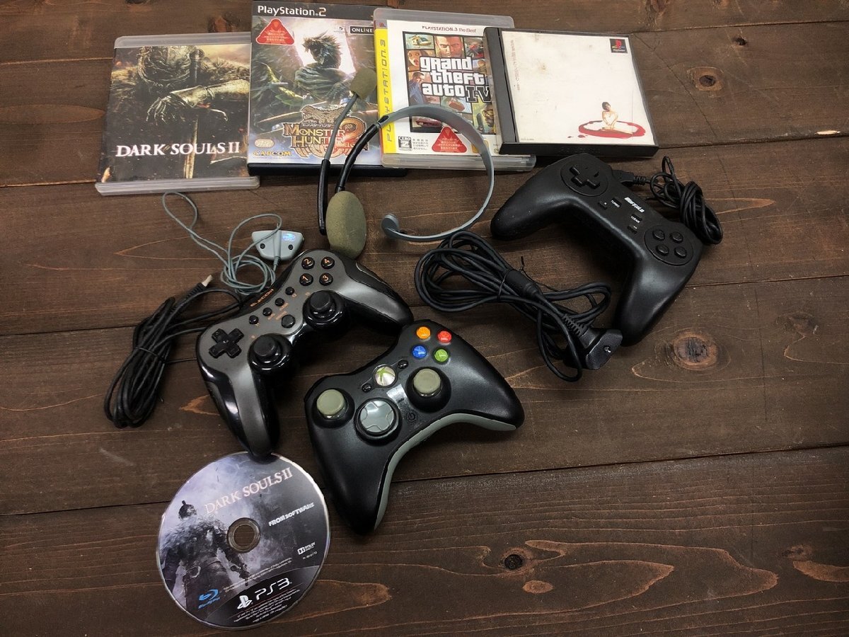 【NS-0796】XBOX/BUFFALO/ELECOM コントローラー/PS PS2 PS3 ソフト セット 周辺機器 まとめ 現状品 東京引取可【千円市場】拍卖