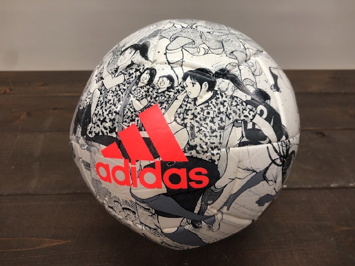 【TD-3044】adidas/アディダス サッカーボール キャプテン翼デザイン サイズ5 現状品 東京引取可 同梱可【千円市場】拍卖