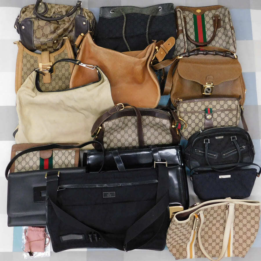 1円■グッチ バッグ 17点セット GGキャンバス・GGスプリーム・シェリーライン まとめ売り GUCCI ■E.Dss.zE-12拍卖