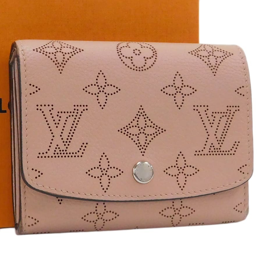 1円■美品 ルイヴィトン ポルトフォイユイリス ベージュ系 レザー マヒナ 財布 LOUIS VUITTON ■E.Cme.pS-10拍卖