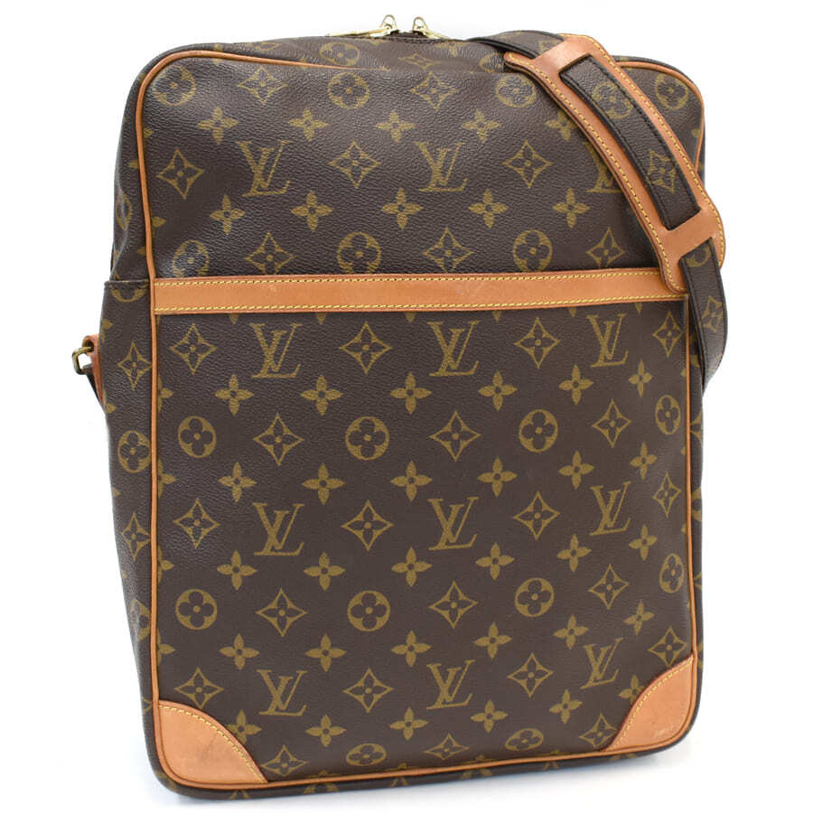 1円◆LOUIS VUITTON ルイヴィトン ショルダーバッグ ダヌーブGM M45262 モノグラム キャンバス レザー ブラウン◆E.Cme.pD-12拍卖