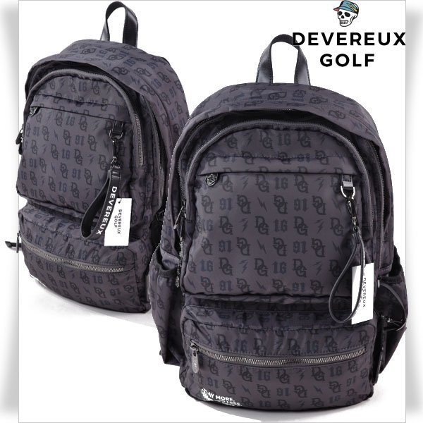 新品1円~★定価4.2万 DEVEREUX GOLF デヴァローゴルフ メンズ ゴルフ DGモノグラム総柄 バックパック リュックサック バッグ 軽量◆5022◆拍卖