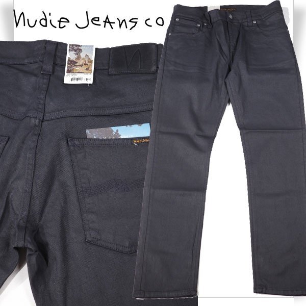新品1円~★定価2.4万 Nudie Jeans co ヌーディージーンズ ストレッチ デニムパンツ W32 L32 THIN FINN スキニーストレート112431◆B5557◆拍卖