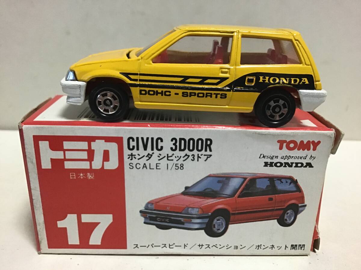 トミカ 赤箱 17 ホンダ シビック 3ドア 日本製 拍卖