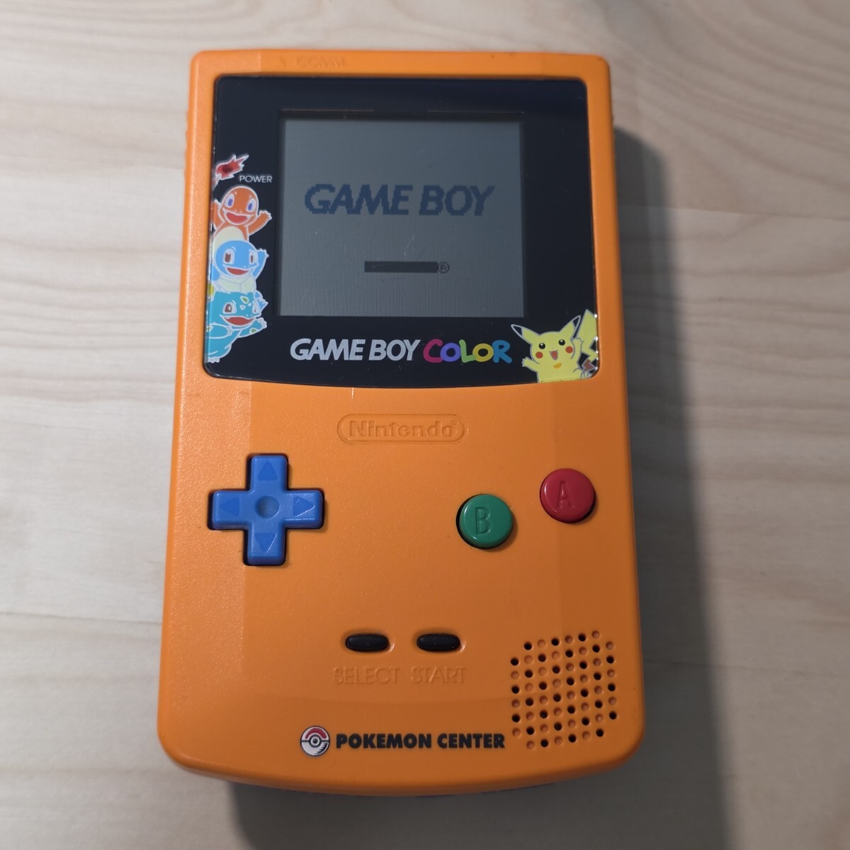 ゲームボーイカラー ポケモンセンター3周年記念バージョン拍卖
