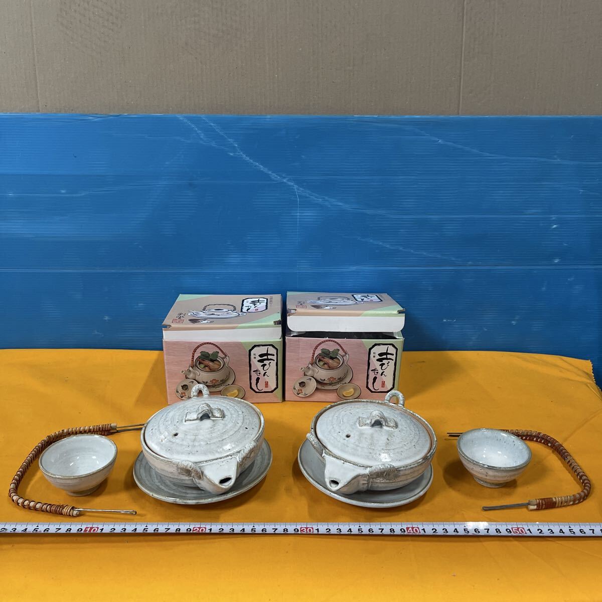 土瓶むし 2個セット 松茸土瓶むし 和食器 陶器 土瓶、蓋、猪口、皿が付属 ご家庭で土瓶蒸しを拍卖
