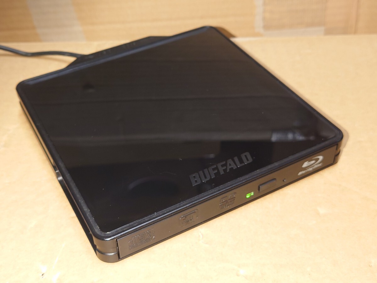 【正常動作品】BUFFALO BRXL-PC6U2-BK USB2.0用 ポータブルブルーレイドライブ 外付け拍卖