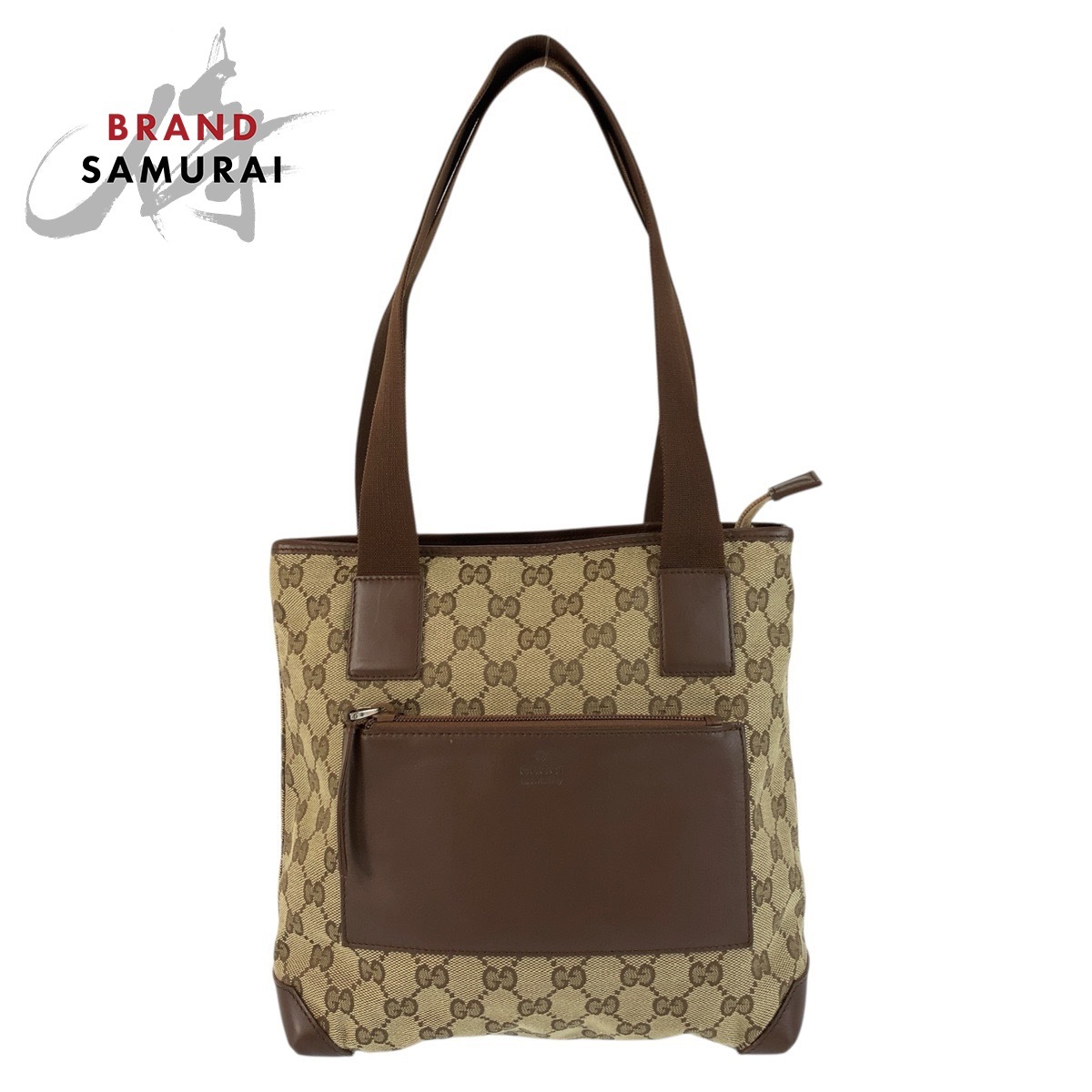 美品 GUCCI グッチ ベージュ ブラウン シルバー金具 GGキャンバス/レザー 019 0402 トートバッグ ショルダーバッグ レディース 505818拍卖