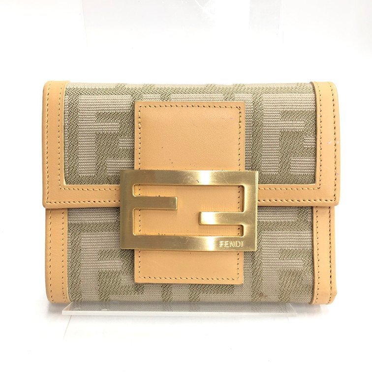 FENDI フェンディ 財布 ズッカ柄 FFロゴバックル 2241・8M0011/038【EFAC2004】拍卖