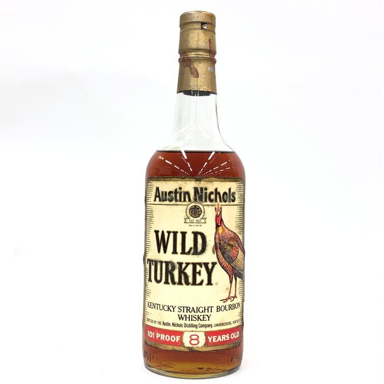 WILD TURKEY ワイルドターキー ウイスキー バーボン 8年 750ml 50.5% 未開栓 国外酒【EFAC7052】拍卖