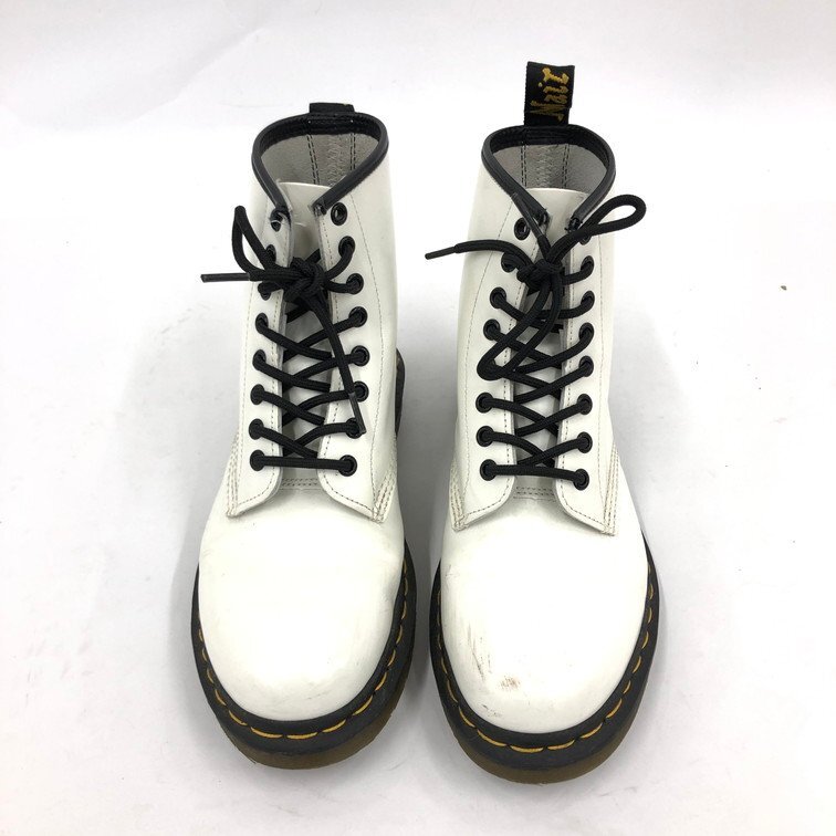 DR.MARTENS ドクターマーチン 8ホールブーツ ホワイト 1460 UK6【EFAD6006】拍卖