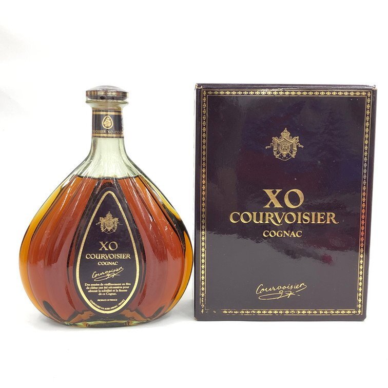 Courvoisier クルボアジェ ブランデー コニャック XO グリーンボトル 700ml 40% 箱付き 未開栓 国外酒【EFAP3011】拍卖