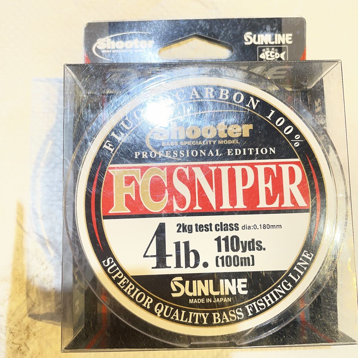 サンライン FCスナイパー シューター プロフェッショナルエディション 4lb 100m フロロカーボンライン SUNLINE ナチュラルクリア 2拍卖