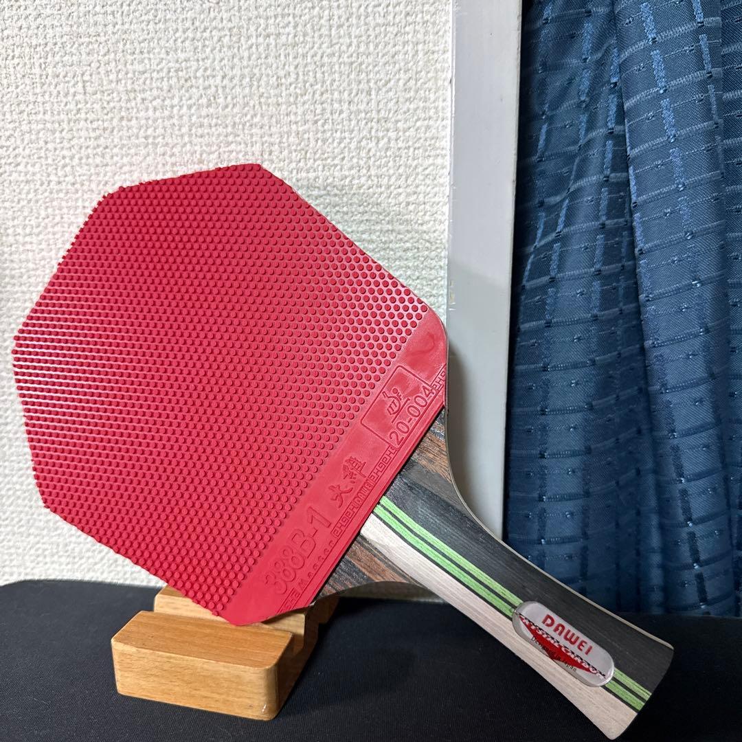 卓球 ラケット 六角形 両面 表 ラバー 付き シェーク FL ラージボール拍卖