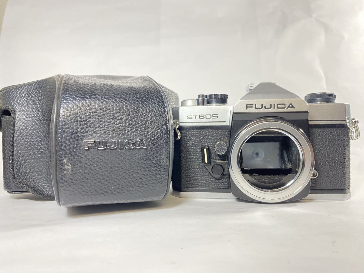 シャッター・露出計動作OK!FUJICA ST605 フィルムカメラ ボディ 純正ケース付き拍卖