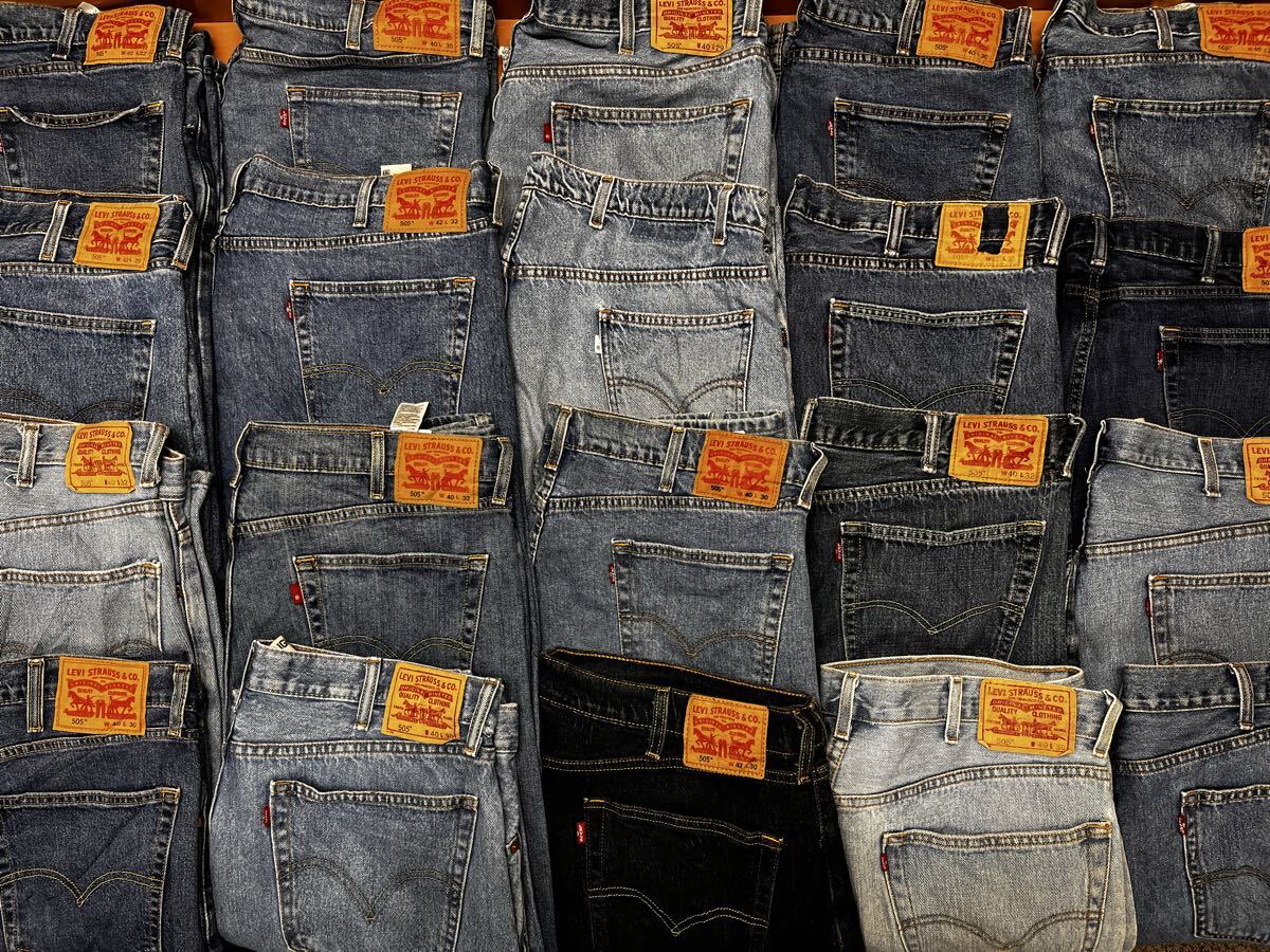 USA古着卸 リーバイス 505 デニムパンツ オーバーサイズ 20 本セット まとめ売り 1円スタート 大量 卸売り アメリカ古着 Gパン拍卖