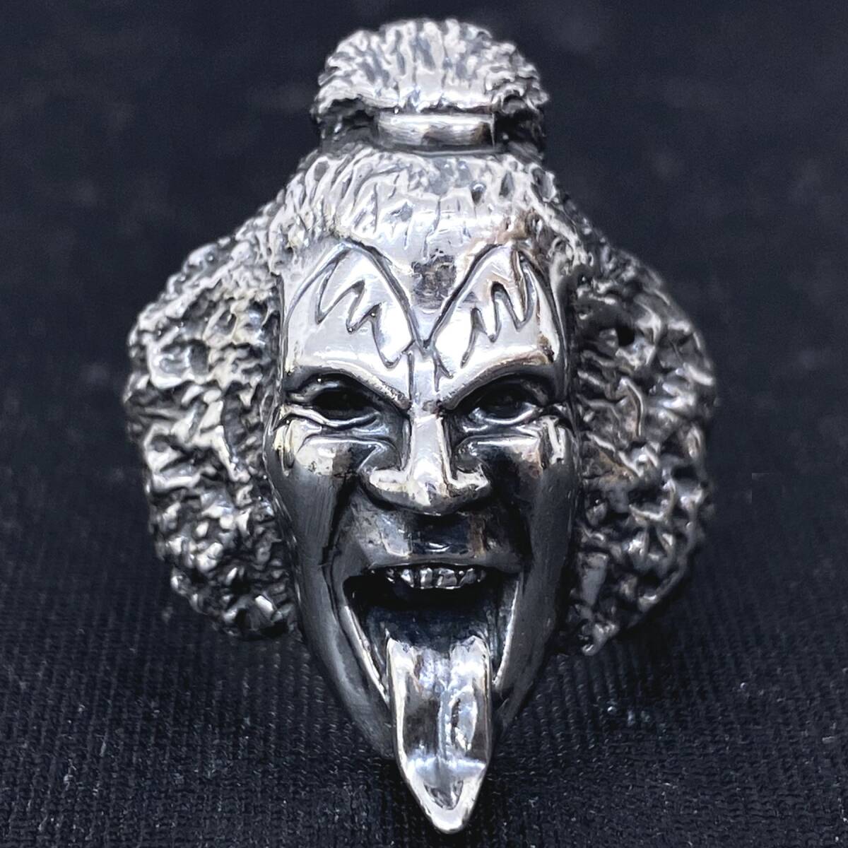 CRAZY PIG クレイジーピッグ CP145 GENE SIMMONS RING シルバー925 エイリアン スカル ジーン シモンズ リング 指輪 ペンダントトップ 18号拍卖