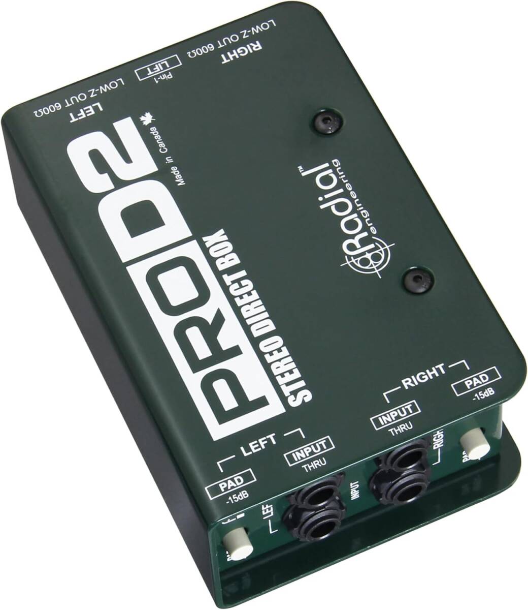☆新品即納☆ RADIAL PROD2 Stereo Passive Direct Box拍卖