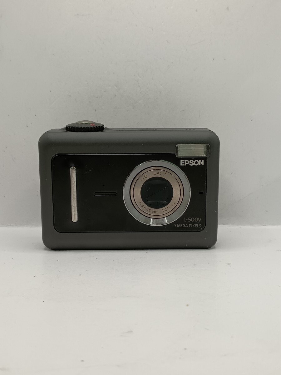 6081【動作未確認】1円スタート EPSON L-500V コンパクトデジタルカメラ ブラック拍卖