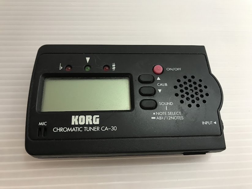 浜/KORG/チューナー/CHROMATIC TUNER/CA-30/電池部分サビあり/ジャンク品/浜5.21-6森拍卖
