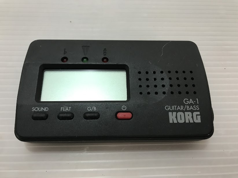 浜/KORG/チューナー/GA-1/ブラック/GUITAR/BASS/ジャンク品/浜5.21-18森拍卖
