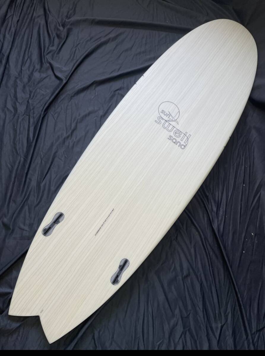 在庫処分ウッドミッドツインフィッシュ SUN SWELL SAND 6,10 ALOHA FUNZARELLI FISH 47L EPS ECO SKIN エコスキン ミッドレングス拍卖