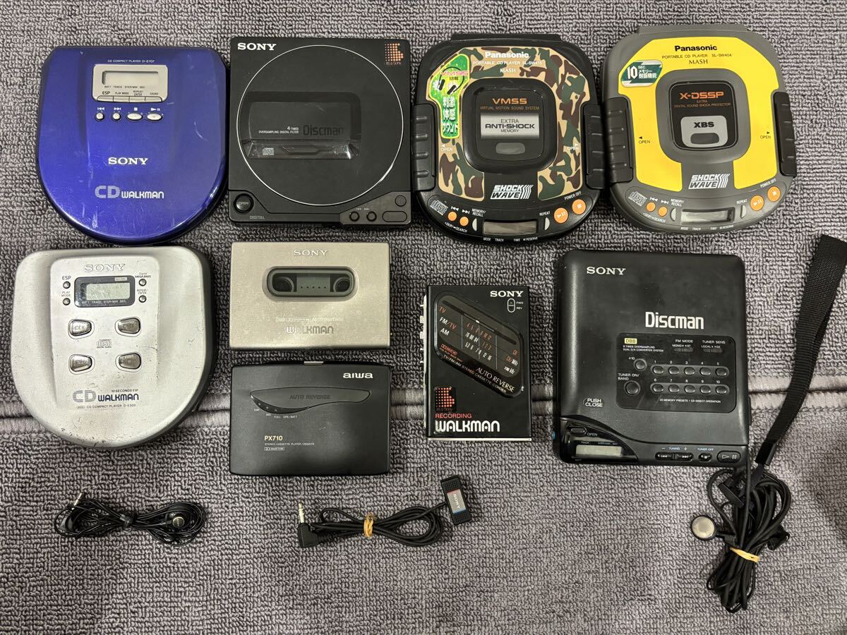 SONY ウォークマン WALKMAN Panasonic カセットプレーヤー AIWA CD拍卖