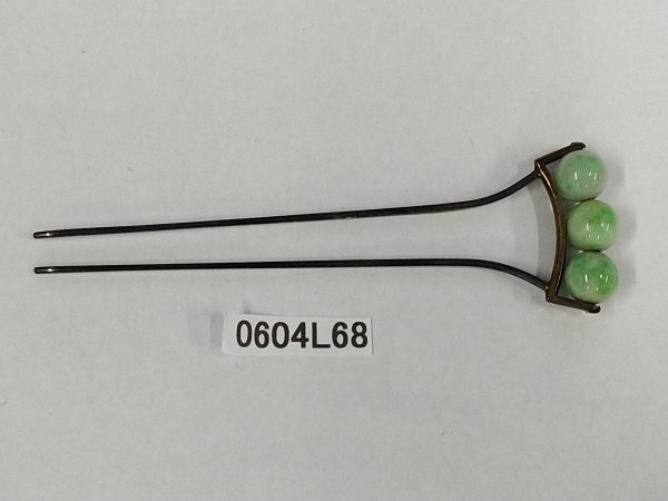 0604L68 本翡翠 簪 約8.5g拍卖
