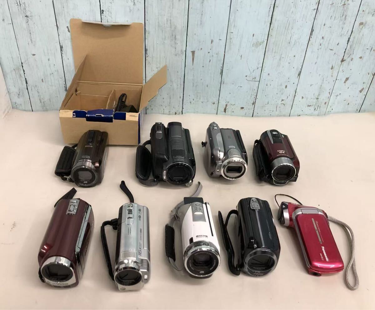 Panasonic/SONY/Canon など デジタルビデオカメラ 計9台まとめ(1台付属品付き) 動作未確認 中古現状品(80s) C拍卖