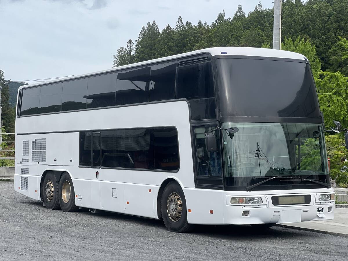 エアロキング 三菱 車検令和8年10月 希少4人シート エンジン乗せ換え済 新車時から全て純正 大型バス トイレ付 サフェ仕上げ拍卖