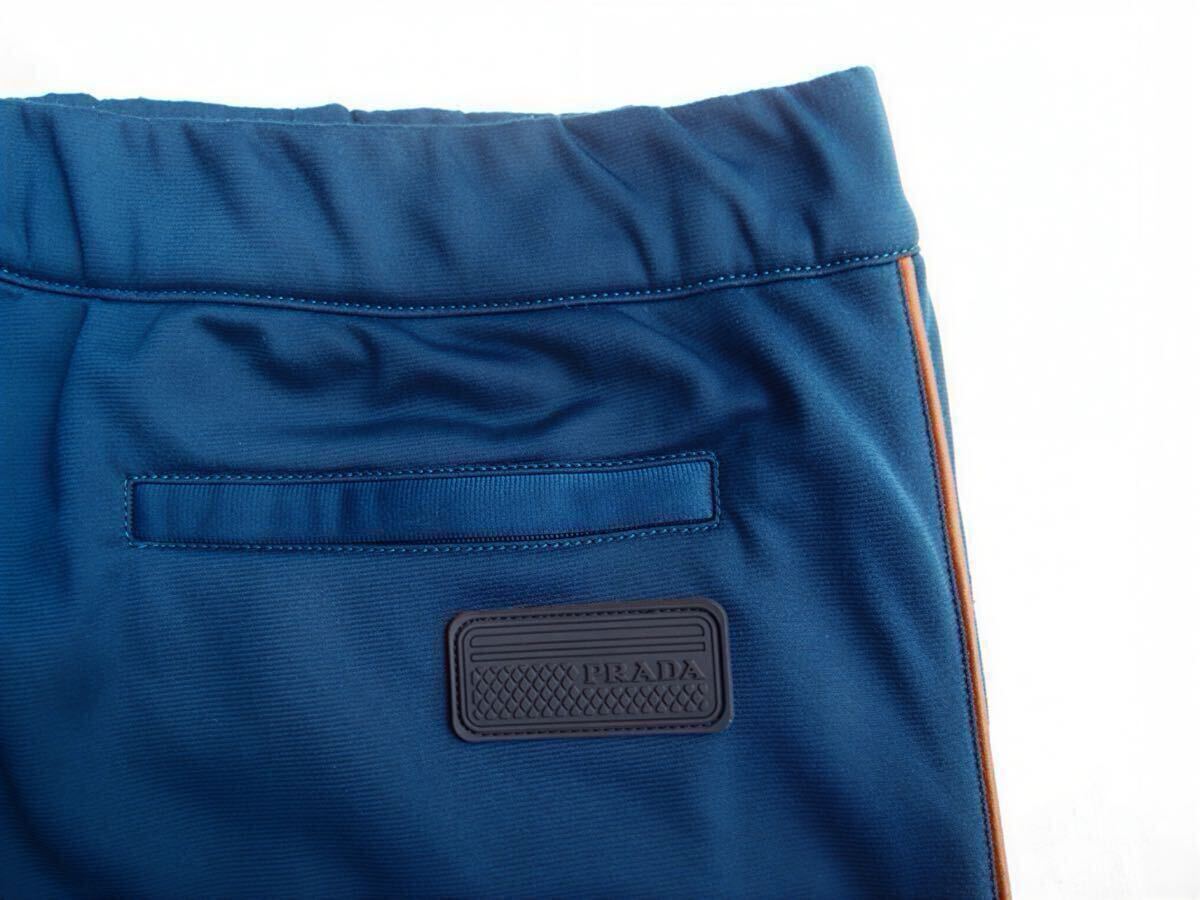 19SS PRADA テクニカルパンツ ジャージ L プラダ トラックパンツ ブルー 拍卖