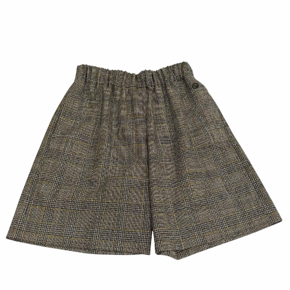未使用品★GUCCI グッチ 2023年製 770190 ウール100% インターロッキングG刺繍 グレンチェック ショートパンツ 40 正規品 ハンガー付拍卖