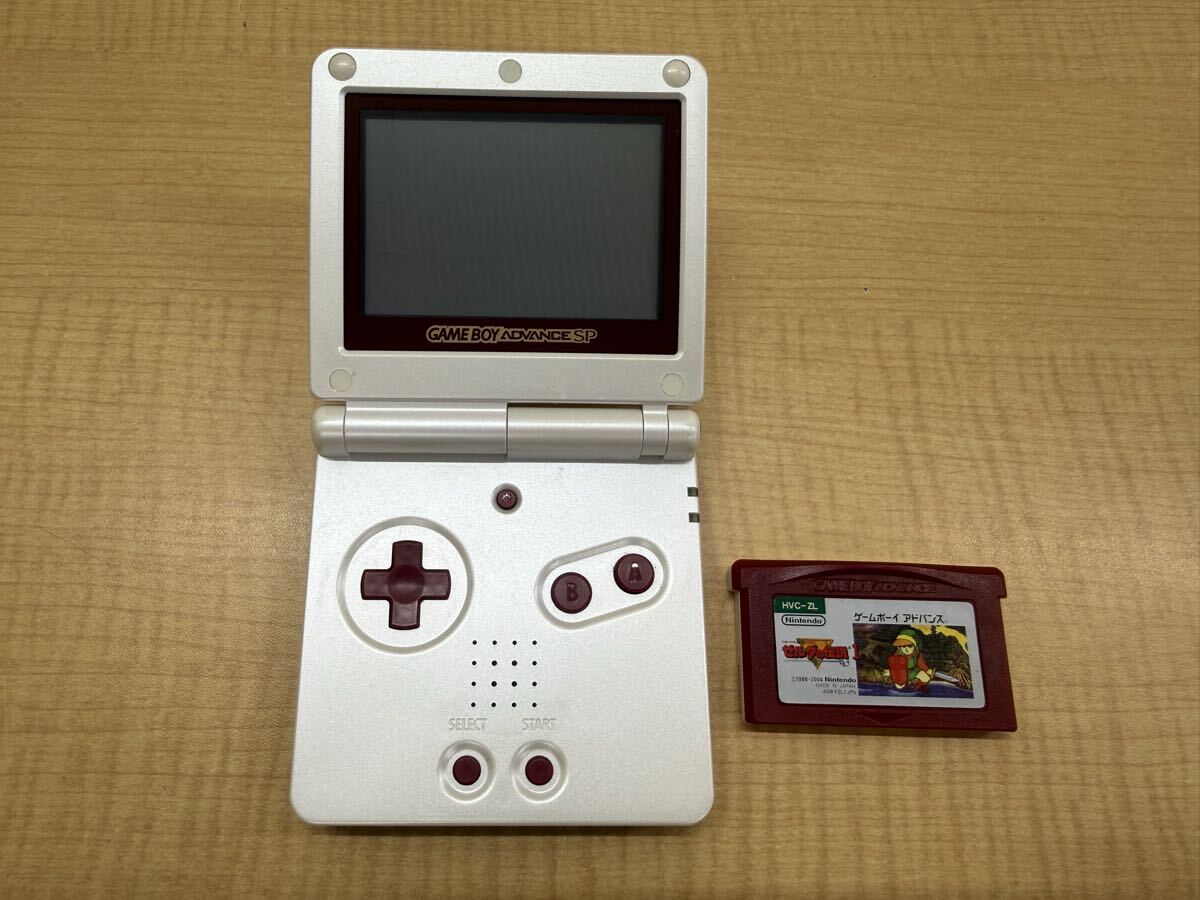 nA コンパクト GBA ゲームボーイアドバンス AGS-001 Nintendo ニンテンドー 任天堂 本体 ソフト ゼルダの伝説1 セット GAMEBOY ADVANCE SP 拍卖