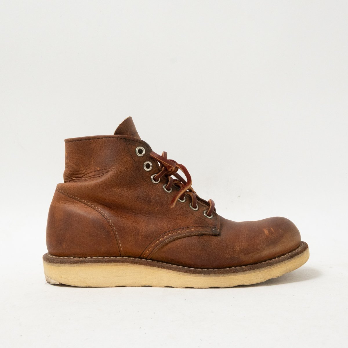 【1円スタート】 2011年 USA製 RED WING レッドウィング US5 23cm 9111 6inch PLAIN TOE ブーツ Rough&Tough ラフ&タフ ブラウン拍卖