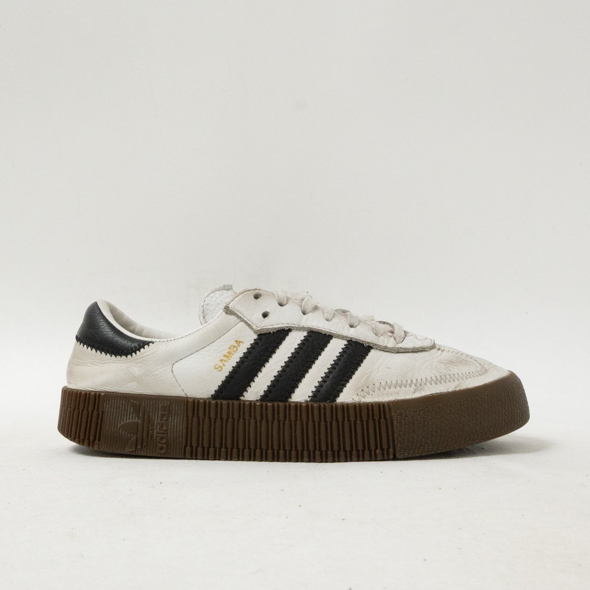 【1円スタート】 adidas アディダス AQ1134 US7 24cm WMNS adidas Sambarose ウィメンズ サンバローズ ホワイト レザー スニーカー拍卖