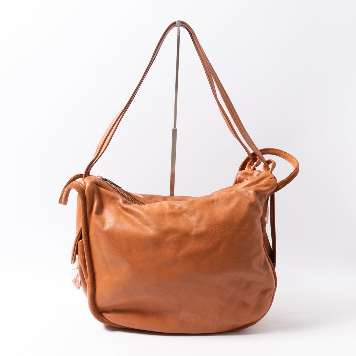 【1円スタート】repetto レペット ガブリオレ 3WAY トート ショルダー リュックサック レザー 本革 ブラウン 茶 レディース bag 鞄 かばん拍卖