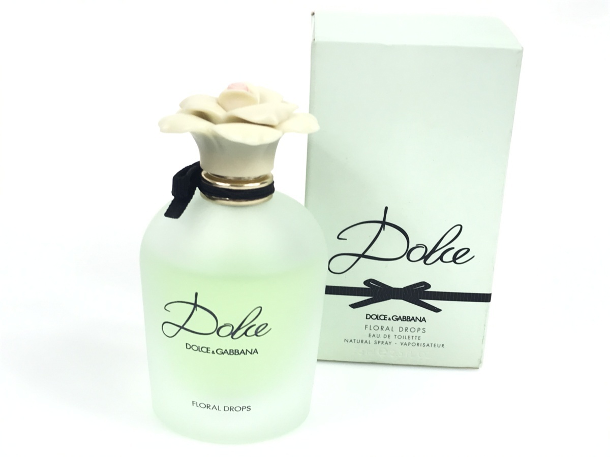 残多 ドルチェ&ガッバーナ DOLCE&GABBANA ドルチェ フローラル ドロップス オードトワレ スプレー 75ml 残量:約9割 YK-3388拍卖