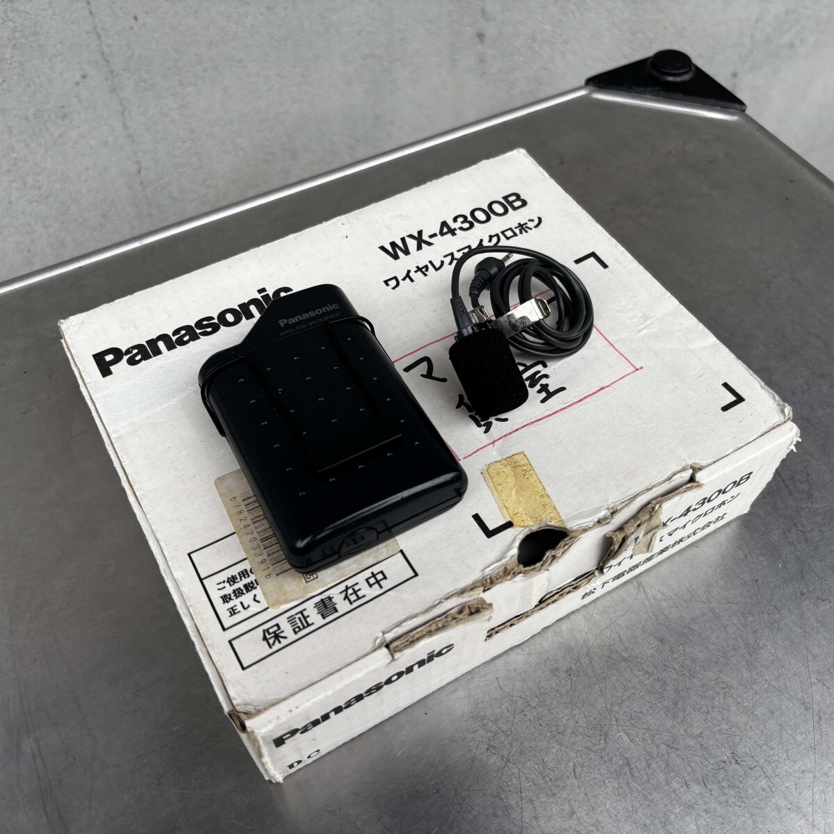 動作品 Panasonic WX-4300B 800MHz帯タイピン形ワイヤレスマイクロホン パナソニック ピンマイク C拍卖