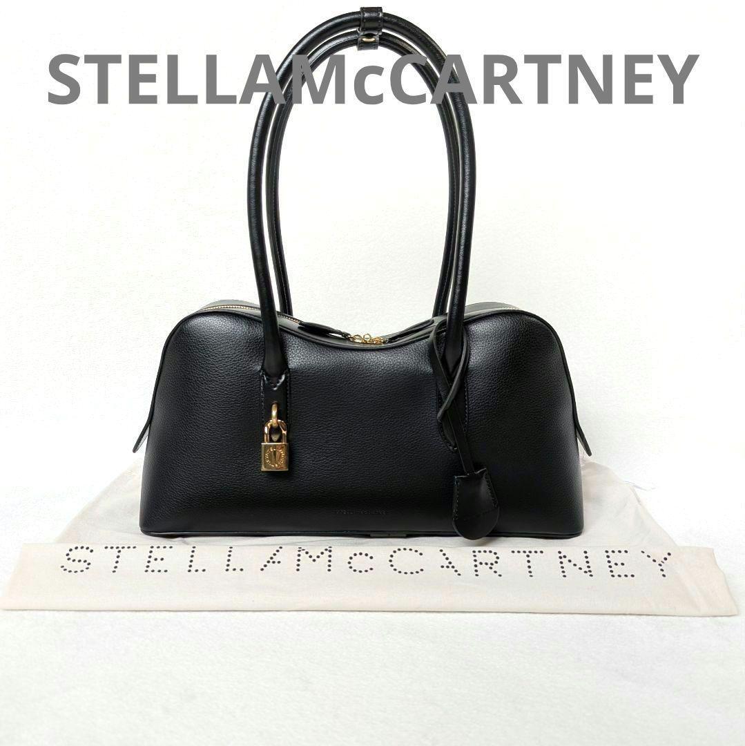 1円 【定価18万】STELLA McCARTNEY ステラマッカートニー ステラ ライダー ハンドバッグ 黒 ショッパー付きショルダーバッグ カバン 鞄拍卖