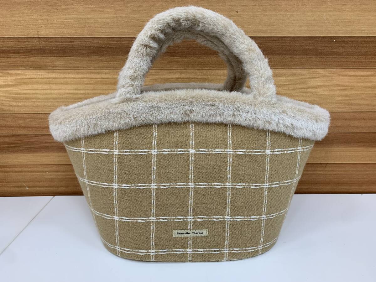 【中古品】Samantha Thavasa サマンサタバサ ハンドバッグ 検索用 ファー レディース ファッション T260618拍卖